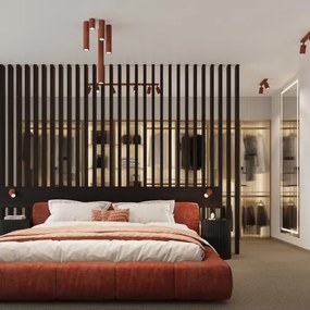 Brilagi - Faretto CRESTO 1xGU10/10W/230V 30 cm rosso