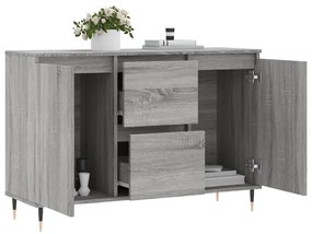 Credenza grigio sonoma 104x35x70 cm in legno multistrato