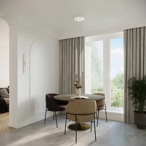 Sollux SL.1175 - Lampadario a sospensione con filo PASTELO 5xG9/8W/230V bianco