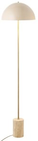 Lampada da terra beige con paralume in metallo (altezza totale 155 cm) Sheffield – House Nordic