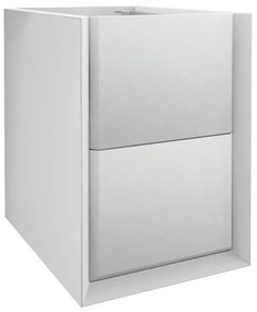 Mobile da bagno sospeso sotto lavabo L 35 x H 48 x P 46 cm bianco laccato opaco, 2 cassetti BADEN HAUS Bellagio