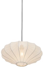 Lampada a Sospensione di Design in Seta Bianca 50 cm - Plu
