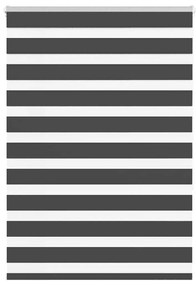 Tenda A Rullo Zebra Nero Larghezza Tessuto 100,9 Cm Poliestere /
