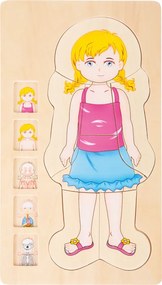 Puzzle di legno - Anatomia della ragazza Emma