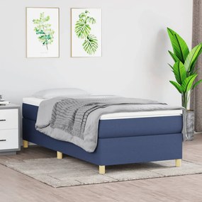 Giroletto A Molle Con Materasso Blu 80x200 Cm İntessuto /