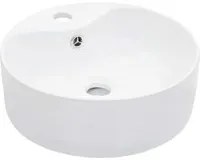 Lavandino con Troppopieno 36x13 cm in Ceramica Bianco cod mxl 49743