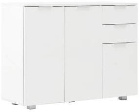 Credenza bianco lucido 107x35x80,5 cm