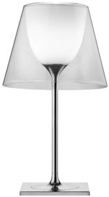 Flos KTribe Table 2 Lampada da tavolo 69 cm a luce diffusa in alluminio e diffusore esterno Trasparente