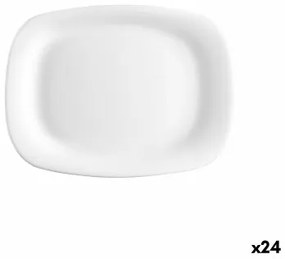 Teglia da Cucina Bormioli Rocco Parma Rettangolare Bianco Vetro (18 x 21 cm) (24 Unità)