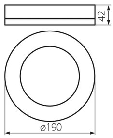 Kanlux 31490 - Plafoniera LED da esterno TURA LED/15W/230V 4000K IP65 nero