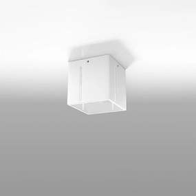 Lampada da soffitto bianca con paralume in metallo 10x10 cm Pax - Nice Lamps