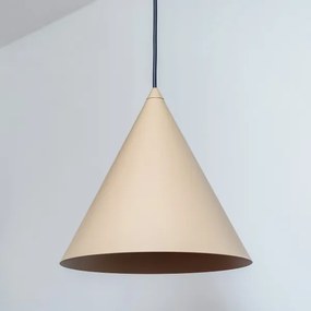 Lampadario a sospensione ETNA II 1xE27/15W/230V Ø 25 cm beige