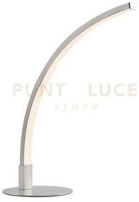 Lampada da tavolo crane - metallo argento satinato