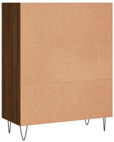 Libreria Rovere Marrone 69,5x32,5x90 cm in Legno Multistrato