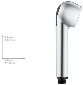 WENKO 25118100 - Soffione doccia Sistema di risparmio idrico 4,6x4,6 cm cromo