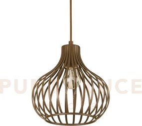 Onion sospensione in metallo marrone 1 luce attacco e27 23,5cm