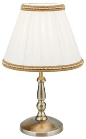 Orion LA 4-1084/1 - Lampada da tavolo TONIA 1xE27/60W/230V diametro 25 cm bianco/bronzo