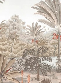 Isidore Leroy Carta da parati panoramica Riviere des Parfums Sepia - D 10/11/12