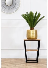 Tavolino EXPAND 57x40 cm nero/marrone