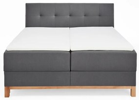 Letto boxspring grigio scuro con contenitore 180x200 cm Catania - Meise Möbel