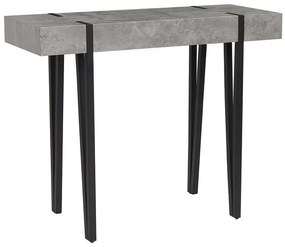 Tavolino consolle grigio chiaro 100 x 40 cm ADENA Beliani