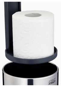 Porta carta igienica in metallo argentato Luxe - Joseph Joseph