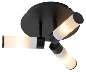 Plafoniera moderna per bagno nera 3 luci IP44 - Bath