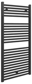Termoarredo scaldasalviette 500x1200 nero opaco con interasse 45 cm