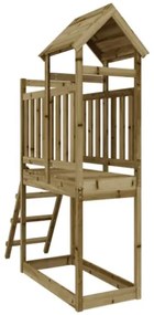 Set da Gioco da Esterno 53x110x214 cm Legno di Pino Impregnato