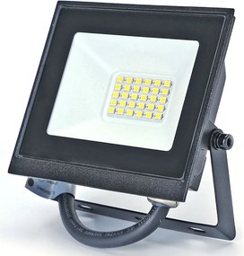 Faro proiettore Led Slim 20W Nero da esterno IP65 Bianco neutro 4000K Aigostar