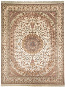 Ghom Tappeto 280 x 360 Beige (Cina) Annodato A Mano