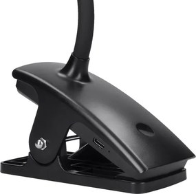 Solight WO3001-B-LED Lampada flessibile dimmerabile con clip LED/2W/5V 3000/4000/6500K nero