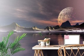 Carta da parati autoadesiva – Pianeta futuristico