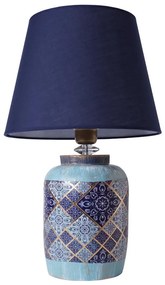Lampada da tavolo RAMZES 1xE27/40W/230V blu
