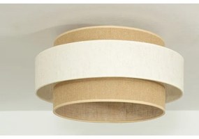 Plafoniera BOHO 1xE27/60W/230V Ø 40 cm crema/iuta