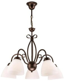 Lampadario a sospensione con catena ADELLE 5xE27/60W/230V