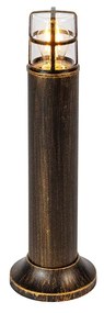 Lampada da terra per esterni vintage oro antico IP54 50 cm - Kiki