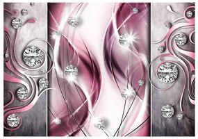 Fotomurale  Pink and Diamonds  Colore Grigio, Dimensioni e Misure 100x70