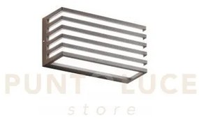 Applique led 12w dukrot strut.alluminio diffus.pc corten ip54 cct 3...