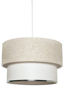 Lampadario 30 cm Spiral crema e bianco