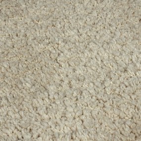 Tappeto rotondo lavabile beige in fibre riciclate 133x133 cm Fluffy - Flair Rugs