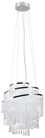 Lampada a sospensione LED in argento ø 48 cm Pomp - Trio