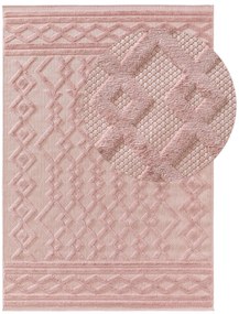 benuta Nest Tappeto per interno ed esterno Bonte Rosa 160x230 cm - Tappeto outdoor per balcone, terrazzo e giardino