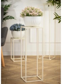 Portafiori 70x24 cm color crema