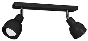 Faretto PIK 2xE27/60W/230V nero