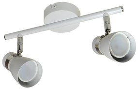 Luce Spot DEZ 2xGU10/30W/230V bianco