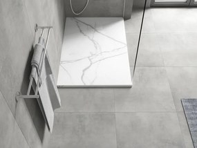 Mexen Hugo piatto doccia rettangolare SMC 120 x 90 cm, pietra bianca - 42159012