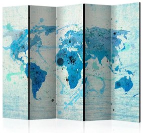 Paravento Cruising and sailing  The World map II [Room Dividers]