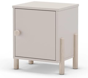 Comodino per bambini color crema in legno di pino Enola - Marckeric