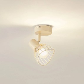 Plafoniera Lindby Piena, beige, 1 luce, metallo, Ø 93,cm